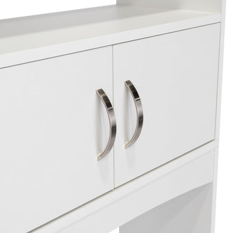 Gabinete de Baño Sabik, Blanco, Con Puertas Batientes Y Entrepaño Móvil
