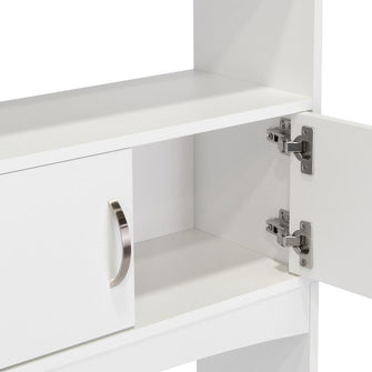 Gabinete de Baño Sabik, Blanco, Con Puertas Batientes Y Entrepaño Móvil