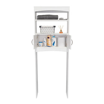 Gabinete de Baño Sabik, Blanco, Con Puertas Batientes Y Entrepaño Móvil