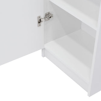 Mueble Multiusos Nadir, Blanco Nevado, con Una Puerta y Amplio Espacio de Almacenamiento