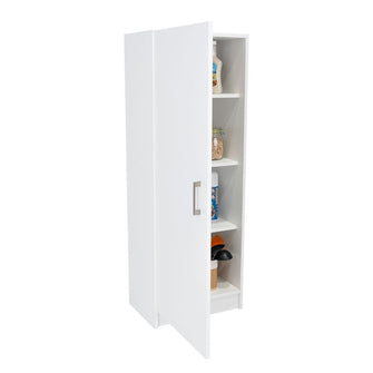 Mueble Multiusos Nadir, Blanco Nevado, con Una Puerta y Amplio Espacio de Almacenamiento - VIRTUAL MUEBLES