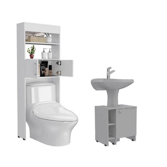 Combo para Baño Morgana, Incluye Gabinete y Mueble Lavamanos