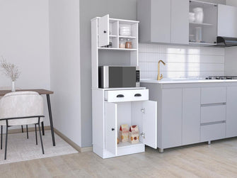 Alacena Almena, Blanco Duqueza, con puertas y gran capacidad de almacenaje ZF