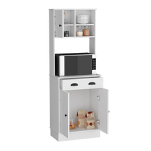 Alacena Almena, Blanco Duqueza, con puertas y gran capacidad de almacenaje ZF