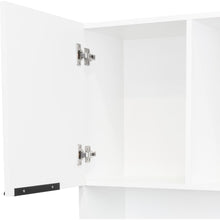 Alacena Oshawa, Blanco,  contiene dos cajones y seis puertas de fácil ensamble