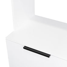 Alacena Oshawa, Blanco,  contiene dos cajones y seis puertas de fácil ensamble