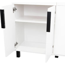 Alacena Oshawa, Blanco,  contiene dos cajones y seis puertas de fácil ensamble