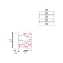 Organizador Ader, Plata Oscuro y Fresno Europeo, con tres cajones para guardar ZF