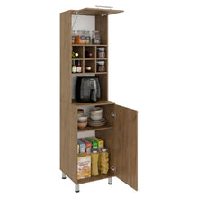 Alacena Atica, Kronos Fresno, con espacio para guardar botellas de vino ZF