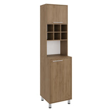 Alacena Atica, Kronos Fresno, con espacio para guardar botellas de vino ZF