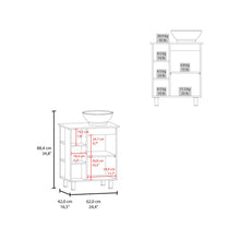Mueble Para Lavamanos Alegra, Wengue, Incluye Lavamanos Vessel Sabina ZF