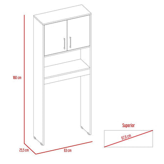 Gabinete de Baño Apolis, Miel, Ideal Para Ahorrar Espacio