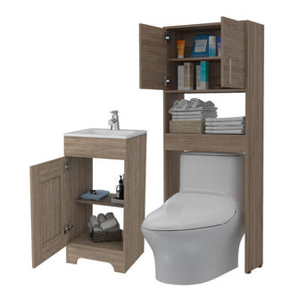 Combo para Baño, Apolis, Incluye Mueble Lavamanos y Gabinete de Baño