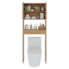 Gabinete de Baño Apolis, Fresno Europeo, Ideal Para Ahorrar Espacio
