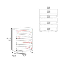 Organizador Apina, Wengue, con cuatro cajones deslizables ZF