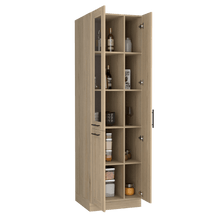 Mueble Multiusos Elica, Beige, con Entrepaños y Tres Puertas