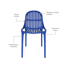 Silla Plástica Alteza, Azul