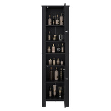 Mueble  Auxiliar para Baño Vanes, Wengue, con espacio para objetos decorativos