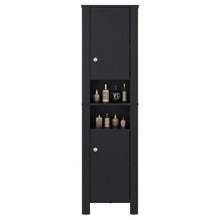 Mueble  Auxiliar para Baño Vanes, Wengue, con espacio para objetos decorativos