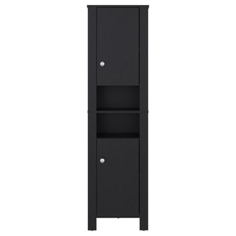 Mueble  Auxiliar para Baño Vanes, Wengue, con espacio para objetos decorativos