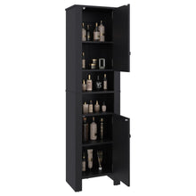 Mueble  Auxiliar para Baño Vanes, Wengue, con espacio para objetos decorativos
