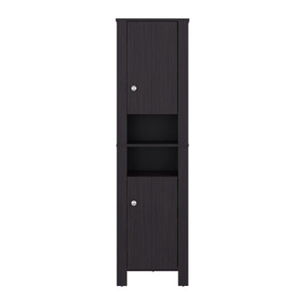 Mueble  Auxiliar para Baño Vanes, Wengue, con espacio para objetos decorativos ZF