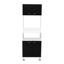 Alacena Catina, Blanco y Wengue, con Gran Capacidad de Almacenamiento