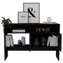 Mueble Recibidor Clasic, Wengue,  con Variedad de Entrepaños