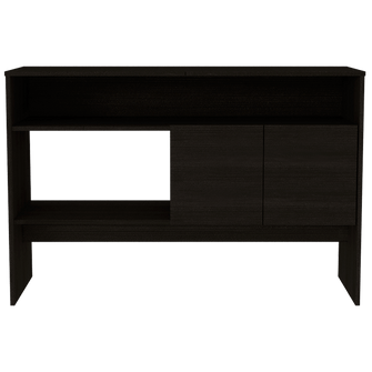 Mueble Recibidor Clasic, Wengue,  con Variedad de Entrepaños