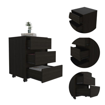 Archivador Kova, Wengue, con Tres Cajones    ZF