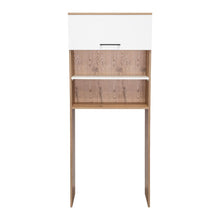 Gabinete de Baño Magnus, Café Claro y Blanco, con Una Puerta y Dos Entrepaños Para Ubicar Multiples Objetos