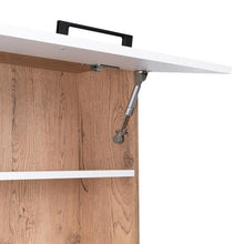 Gabinete de Baño Magnus, Café Claro y Blanco, con Una Puerta y Dos Entrepaños Para Ubicar Multiples Objetos