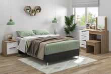 Combo Omega de cama y colchon semidoble para habitación con protector