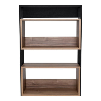 Gabinete de Baño Sensei, Negro y Castaño, con  superficies para ubicar objetos