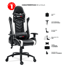 Combo Gamer, Incluye Escritorio bordo Azul y Silla Gamer