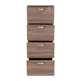 Archivador Alto Nakarat, Wengue y  Chocolate, Cuatro cajones y un cajon con cerradura