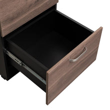 Archivador Alto Nakarat, Wengue y  Chocolate, Cuatro cajones y un cajon con cerradura