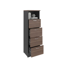 Archivador Alto Narak, Avellana, Cuatro cajones y un cajon con cerradura
