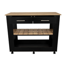 Barra de Cocina Cala, Wengue y Café Claro, con Amplia Superficie En La Mesa ZF