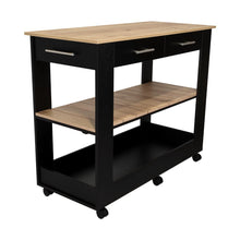 Barra de Cocina Cala, Wengue y Café Claro, con Amplia Superficie En La Mesa ZF