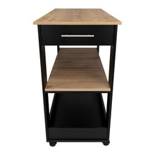 Barra de Cocina Cala, Wengue y Café Claro, con Amplia Superficie En La Mesa ZF