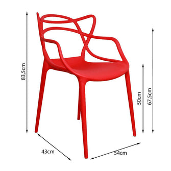 Silla Solna Tipo Master Jardín - Rojo