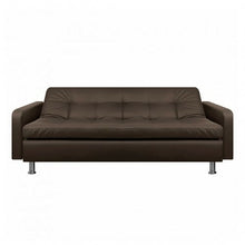 Sofa Cama Sofhie Cuero Sintetico, Color Café