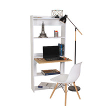Escritorio-Biblioteca Space Plegable Blanca + Silla eames