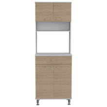 Mueble Multiusos Huzy, Beige y Blanco, con Amplia Capacidad de Almacenamiento