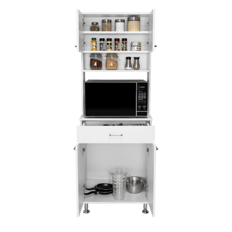 Mueble Multiusos Bagan, Blanco, con Un Cajón Organizador - VIRTUAL MUEBLES