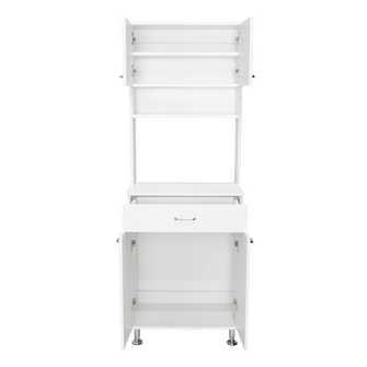 Mueble Multiusos Bagan, Blanco, con Un Cajón Organizador