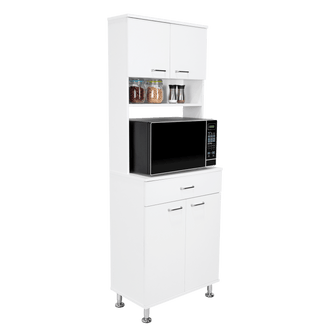 Mueble Multiusos Bagan, Blanco, con Un Cajón Organizador