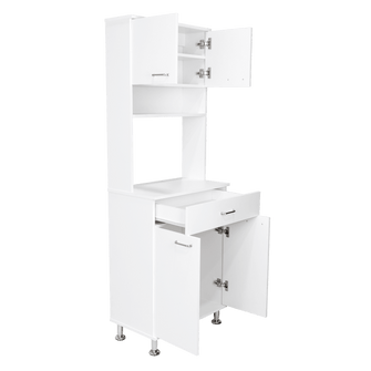 Mueble Multiusos Bagan, Blanco, con Un Cajón Organizador