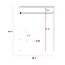 Escritorio Alceo, Café Claro, con Apoyo Para Teclado Deslizable